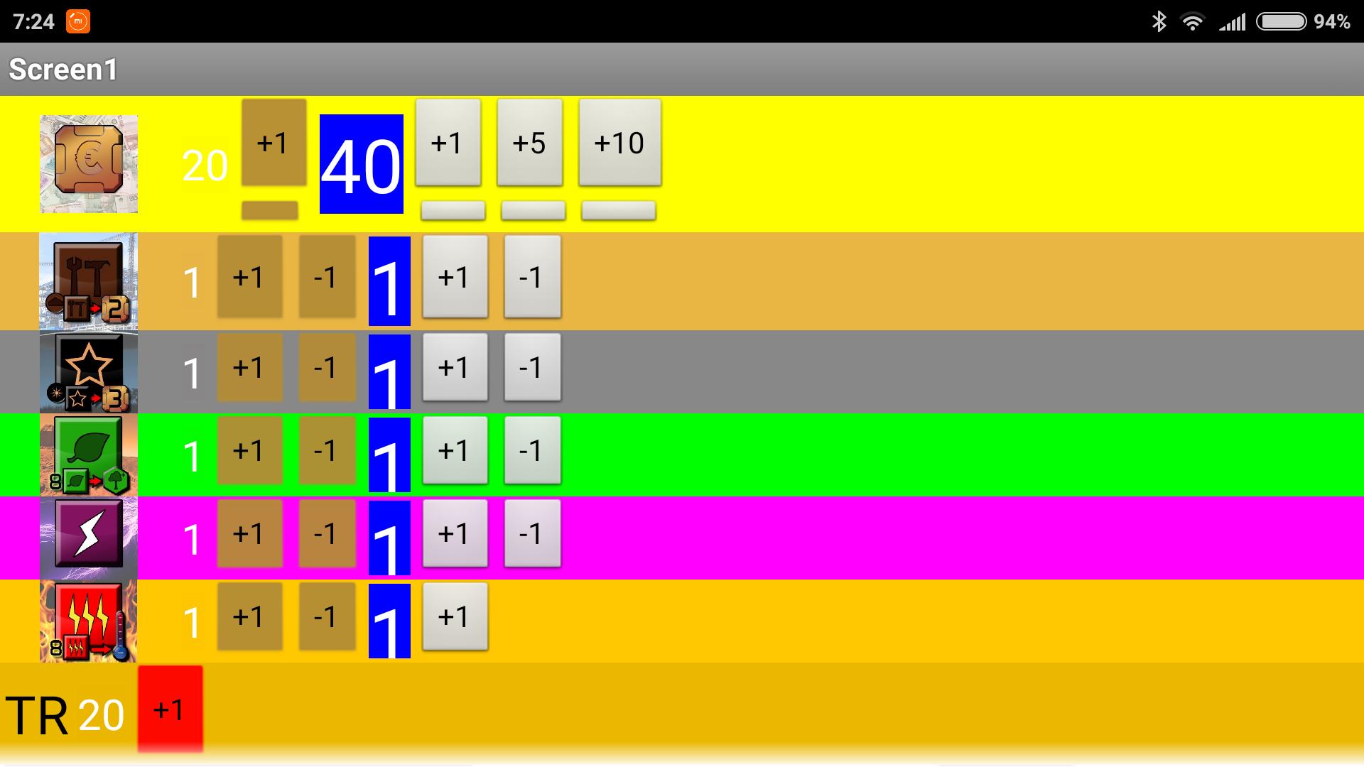 Terraforming Mars Game Board