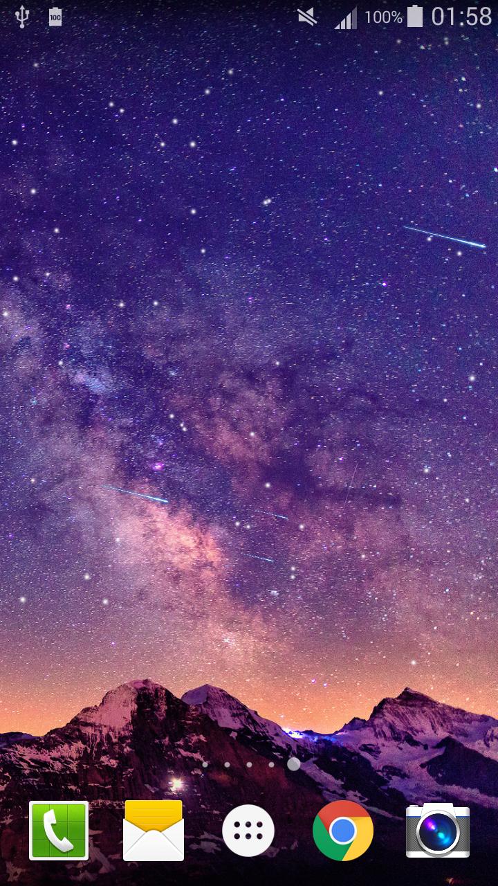 Meteors Sky Live Wallpaper HD