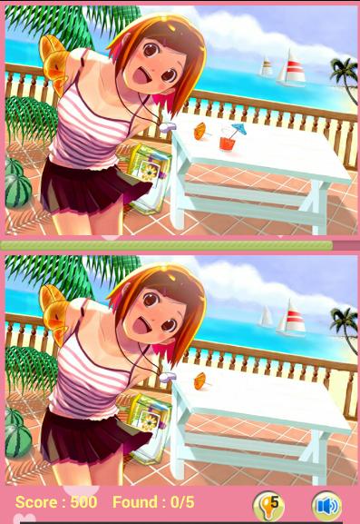 Girl Anime Find The Difference