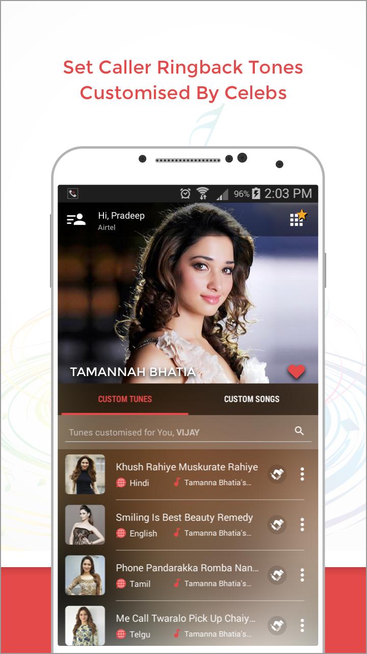 Caller Tunes, Celebrities & So