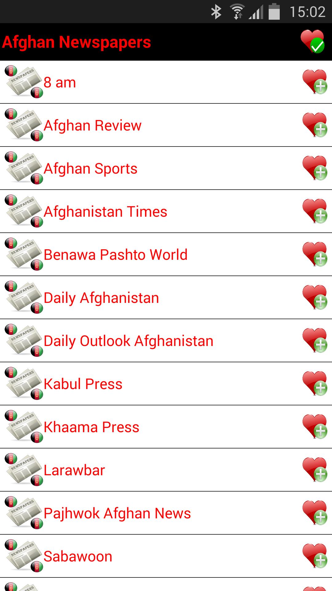 Afghan Newspapers