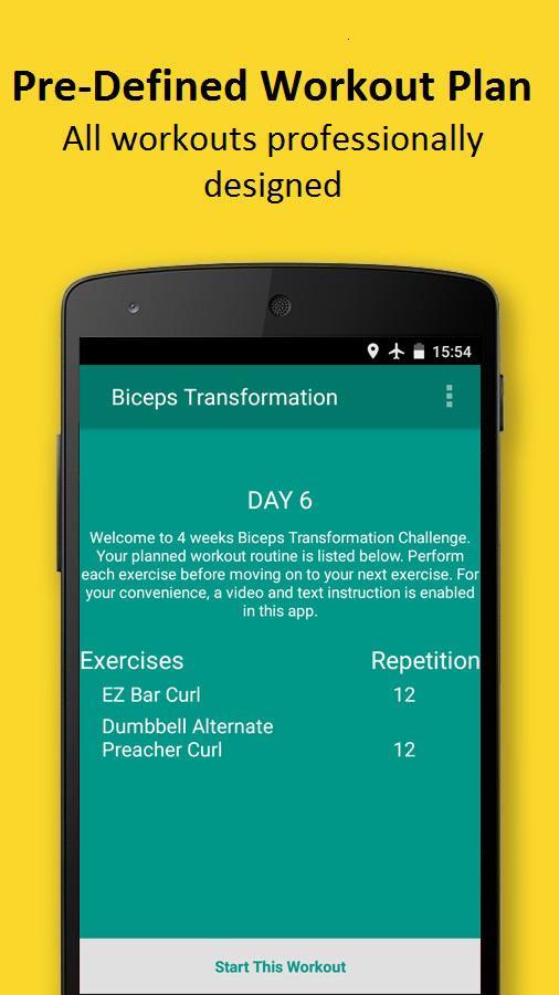 4 Weeks Biceps Transformation