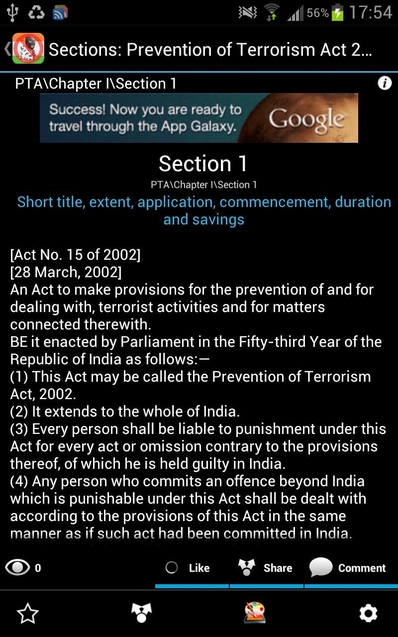 Prevention of Terrorism Act