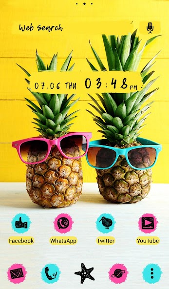 Sunglassed Pineapples Theme