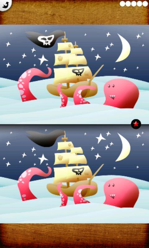 Kids Difference Game: Pirates