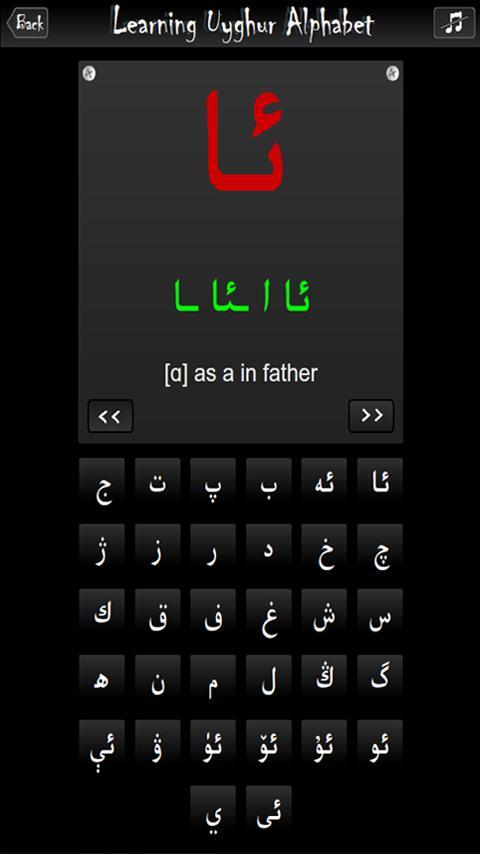 Uyghur Alphabet