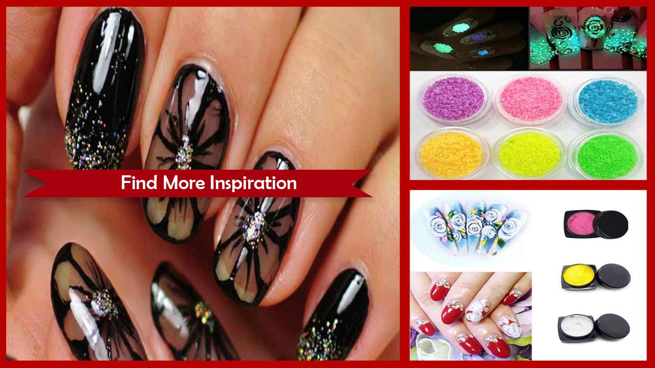 Amazing Fireworks Nail Art