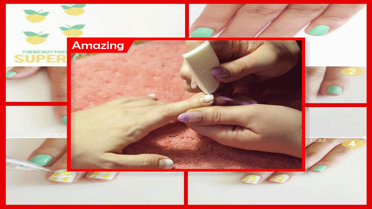 Amazing Fireworks Nail Art