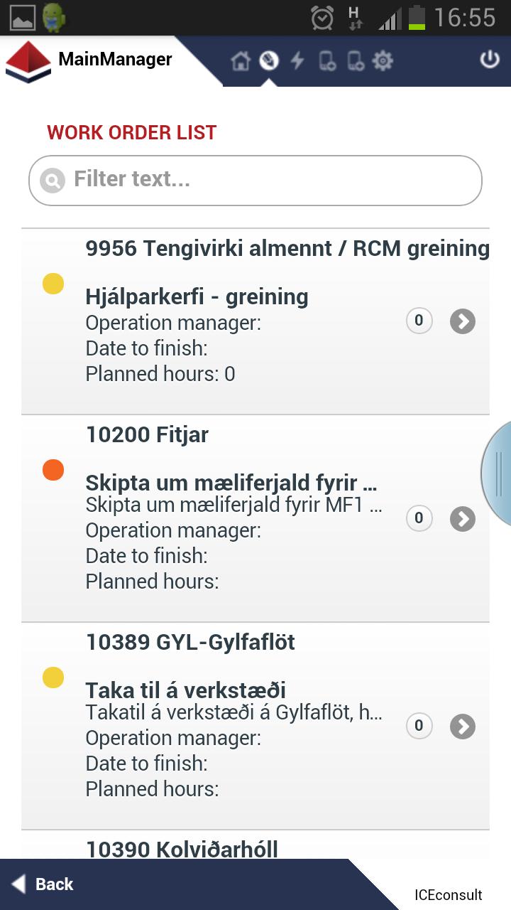 MainManager on your smartphone
