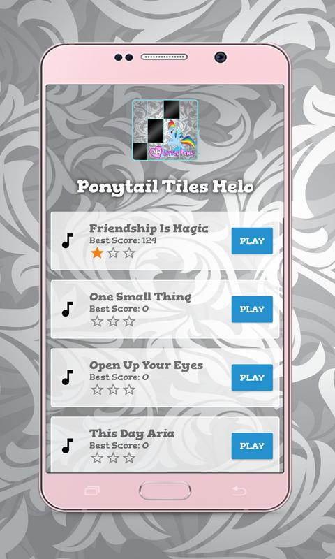 Ponytail on Piano Tiles