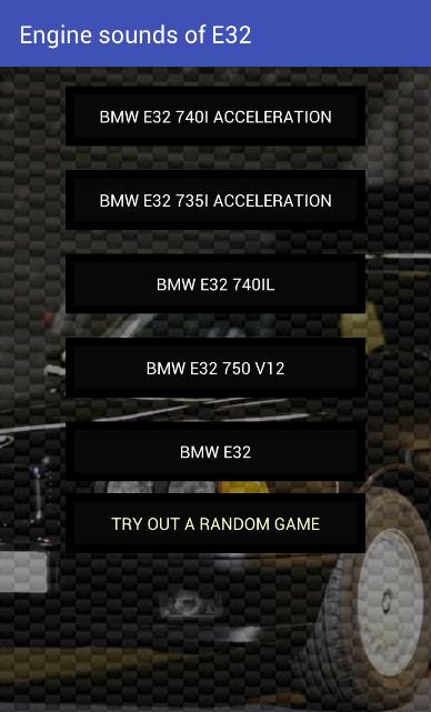 Engine sounds of E32