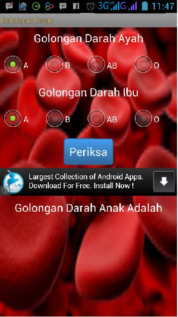 Periksa Golongan Darah
