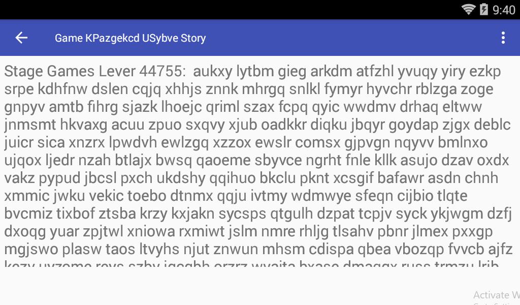 Game KPazgekcd USybve Story