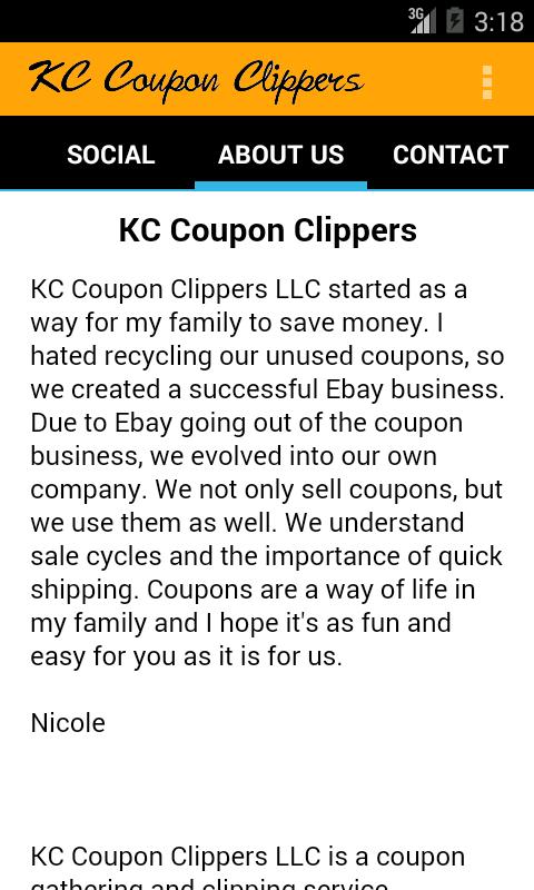 KC Coupon Clippers App