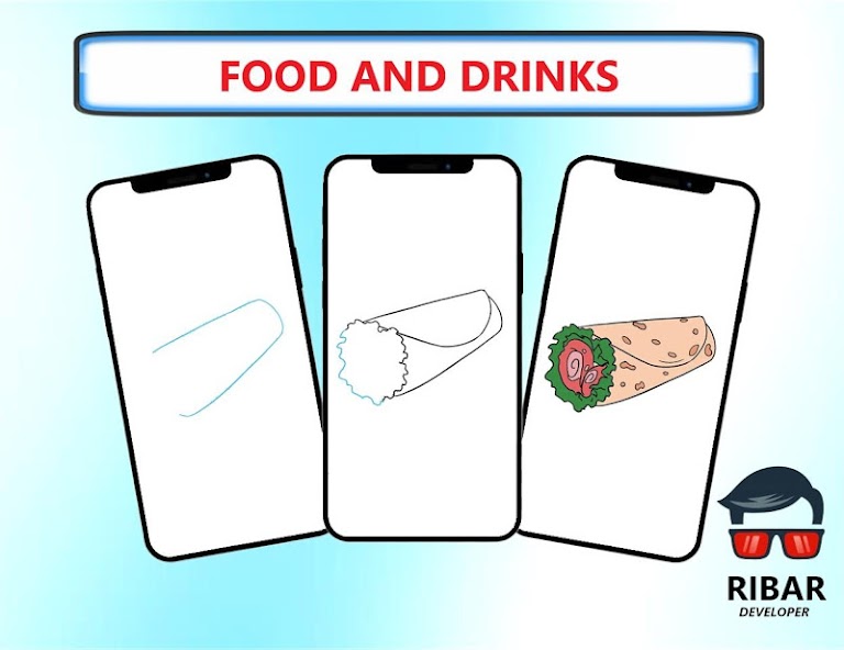 How To Draw Food and Drinks