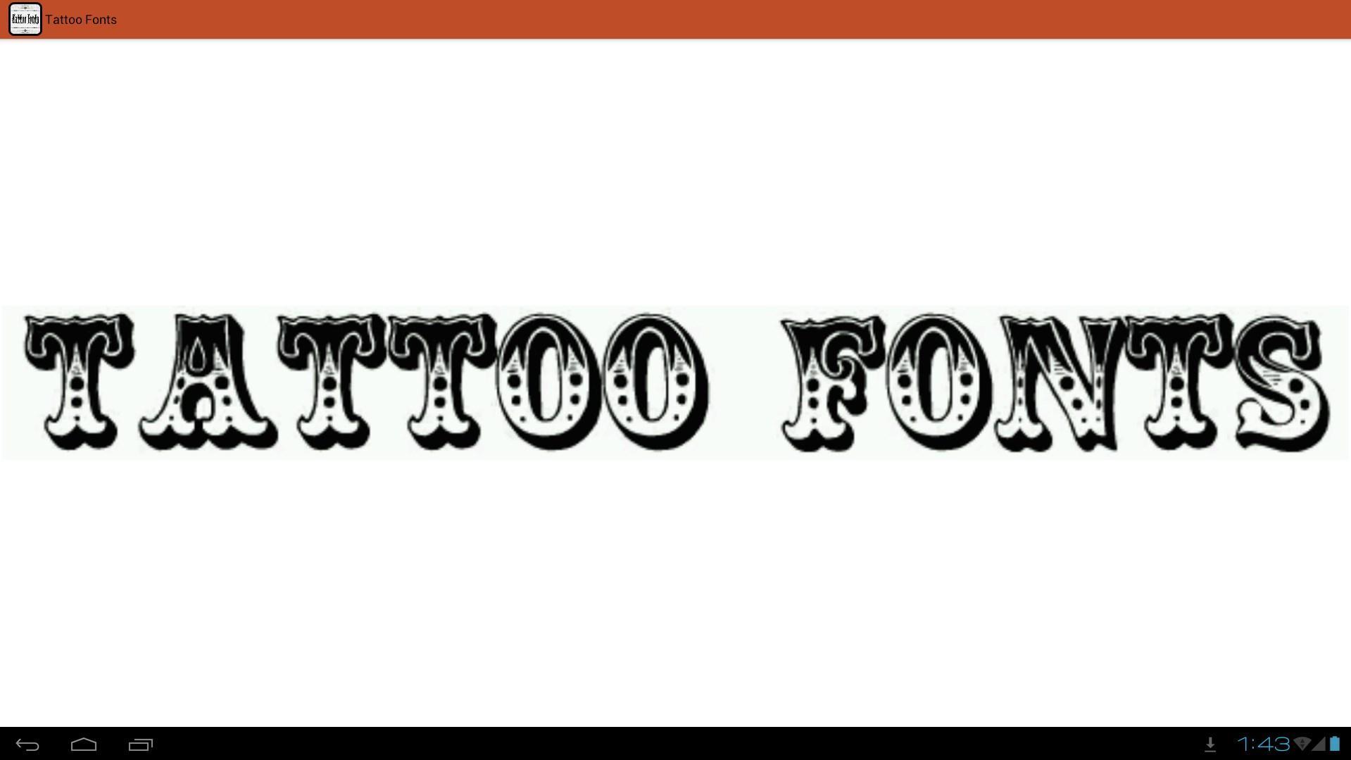 Tattoo Fonts Ideas