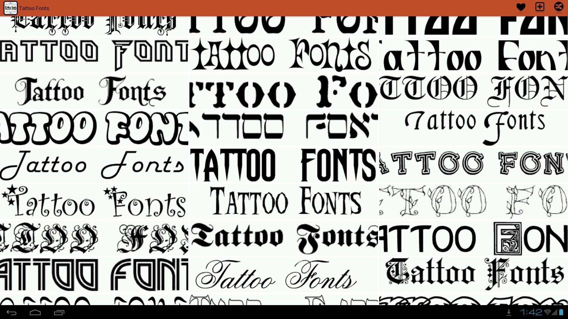 Tattoo Fonts Ideas