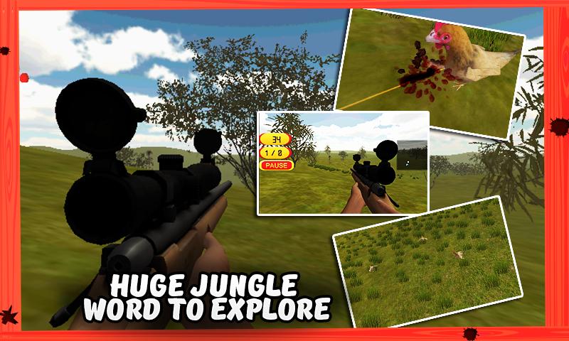 3D Chicken Hunter Simulator