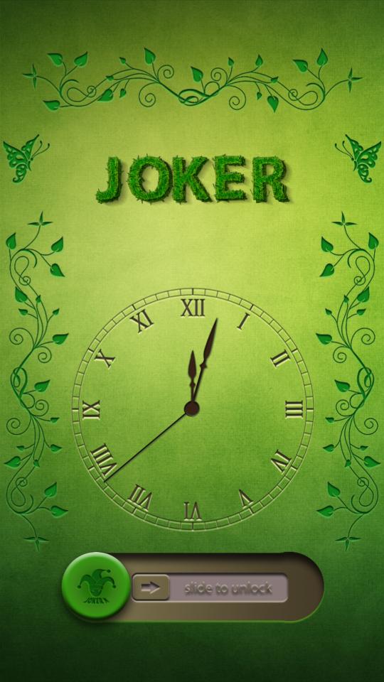 Lock Screen : Grass Art Text