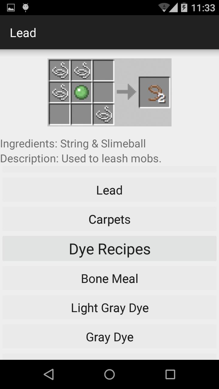 Crafting Helper for Minecraft