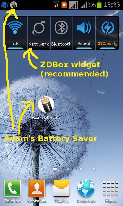 Adam's Battery Saver