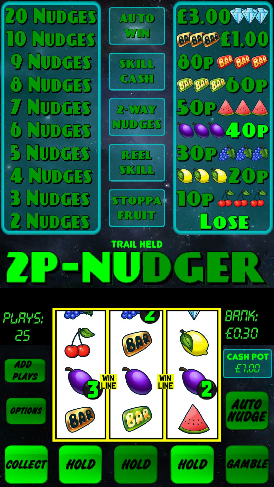 2p Nudger Fruit Machine