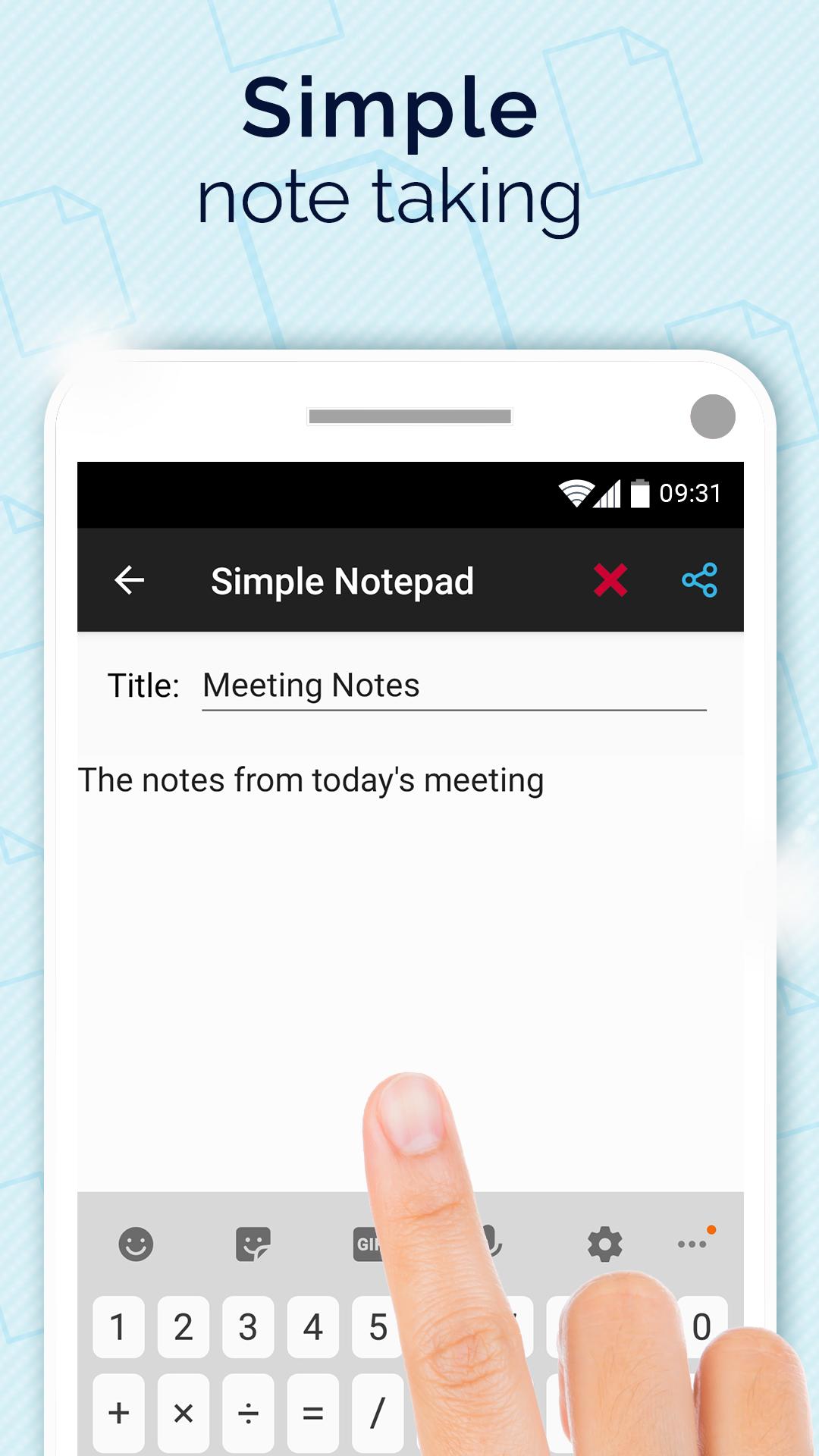 Simple Notepad with Caller ID