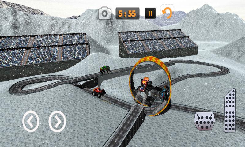 Snow 4x4 Monster Truck Stunt