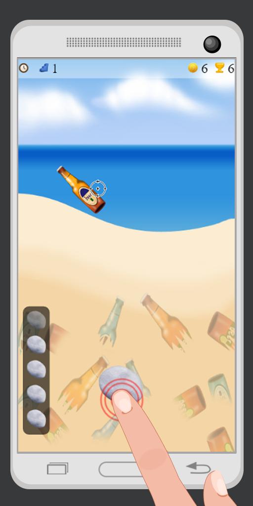 smash beer shoot game