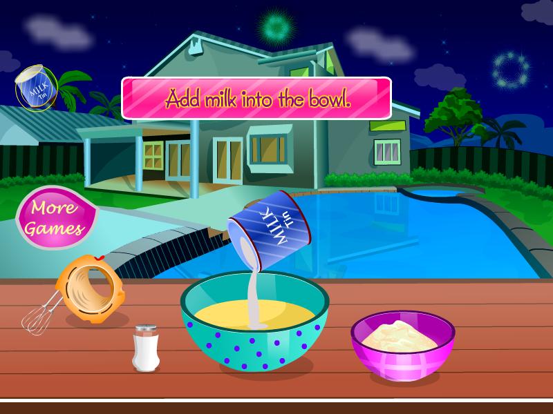 Chocolate crepes cooking games