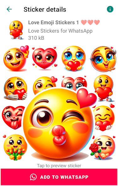 Romantic Love stickers