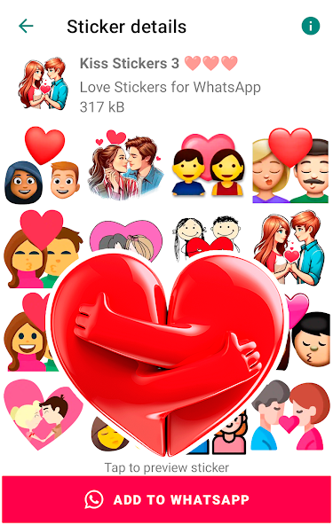 Romantic Love stickers