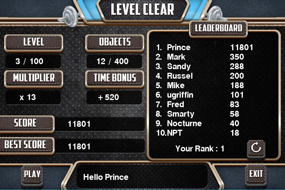 Challenge #143 At the Gym Free Hidden Object Games