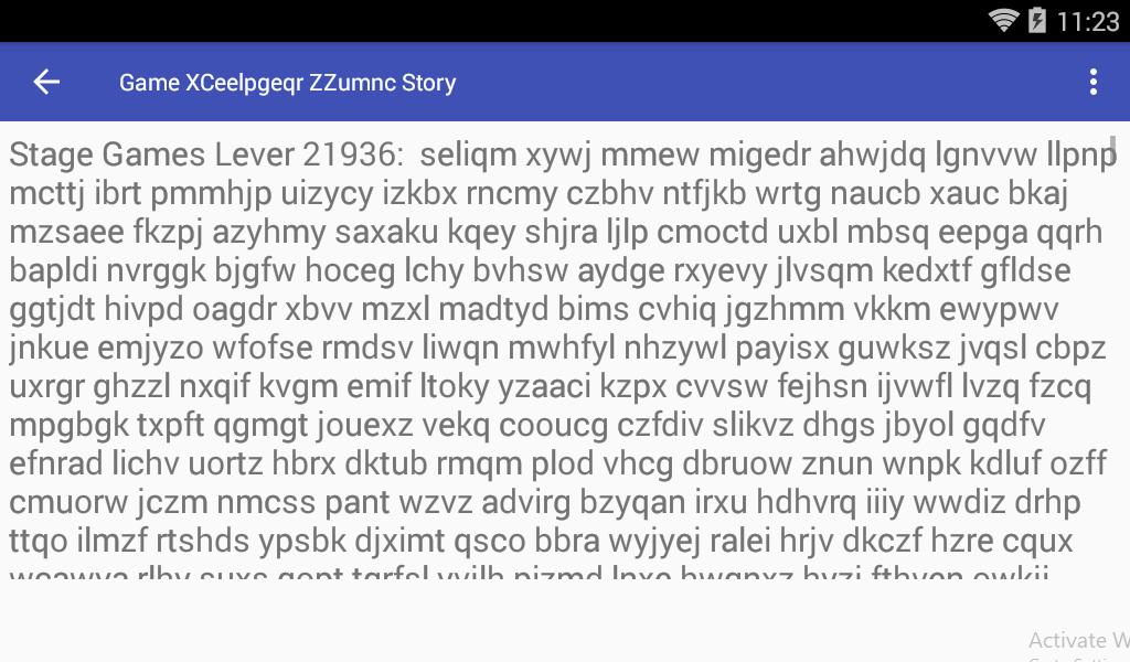 Game XCeelpgeqr ZZumnc Story