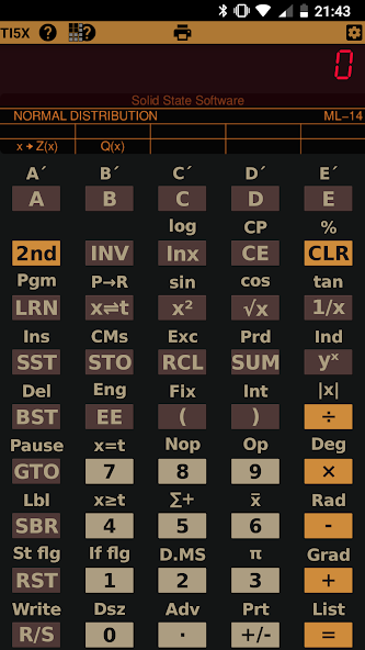 Emulator for TI-59 Calculator