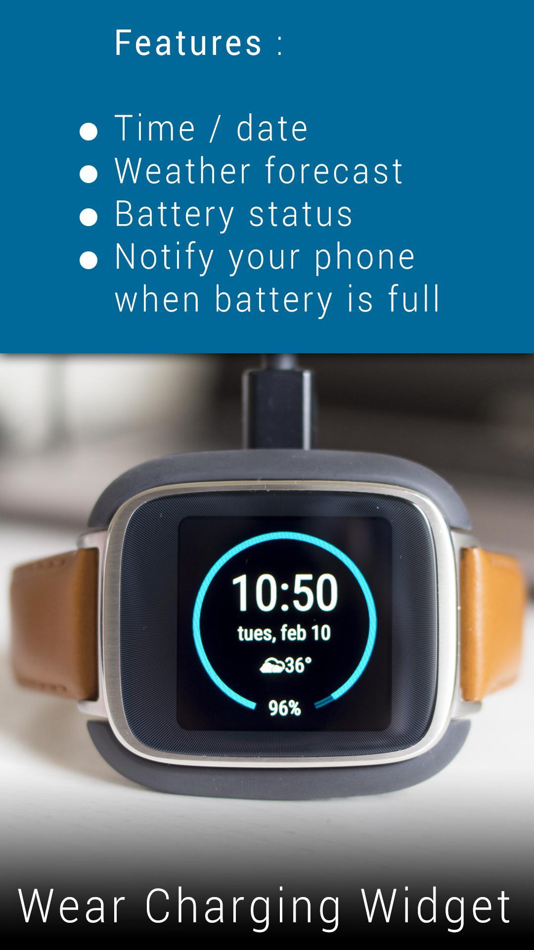 Wear Charging Widget