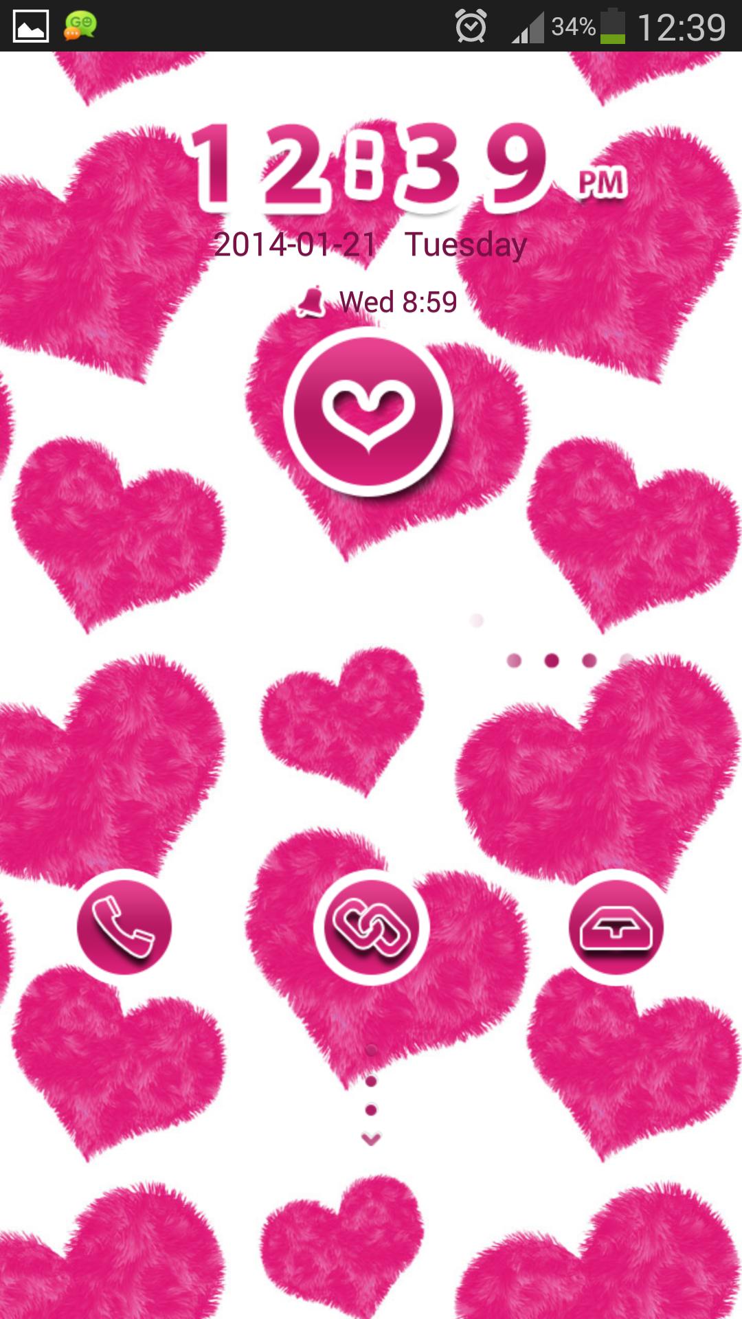 Pink Hearts for GO Locker