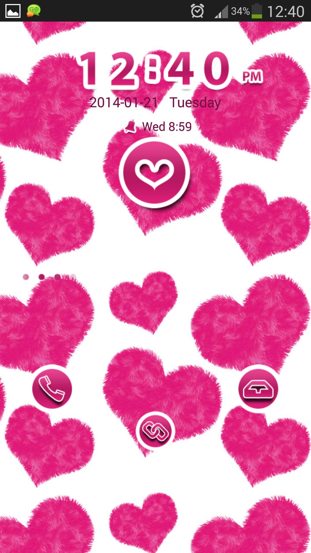 Pink Hearts for GO Locker