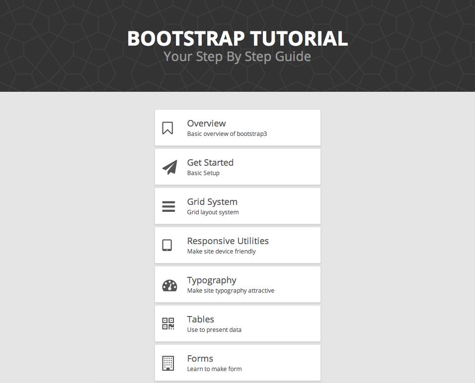 Bootstrap Tutorial
