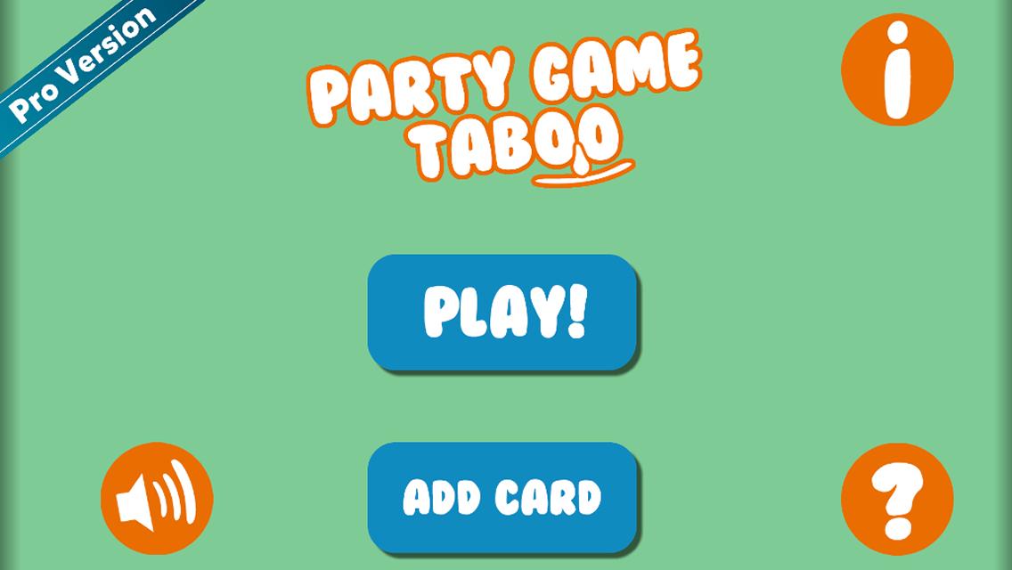 Party Game Taboo