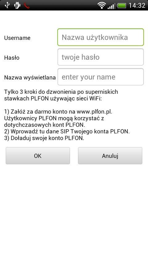 PLFON - VOIP SIP calls