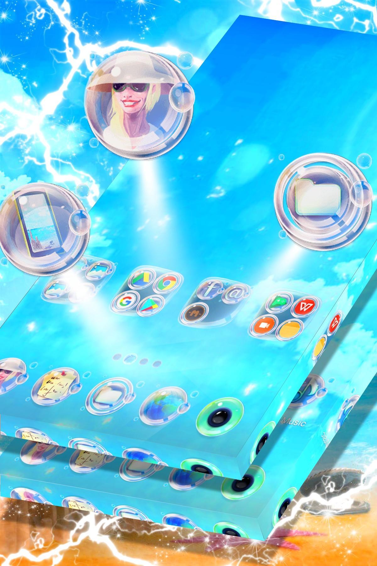 Sand Castle Launcher Theme