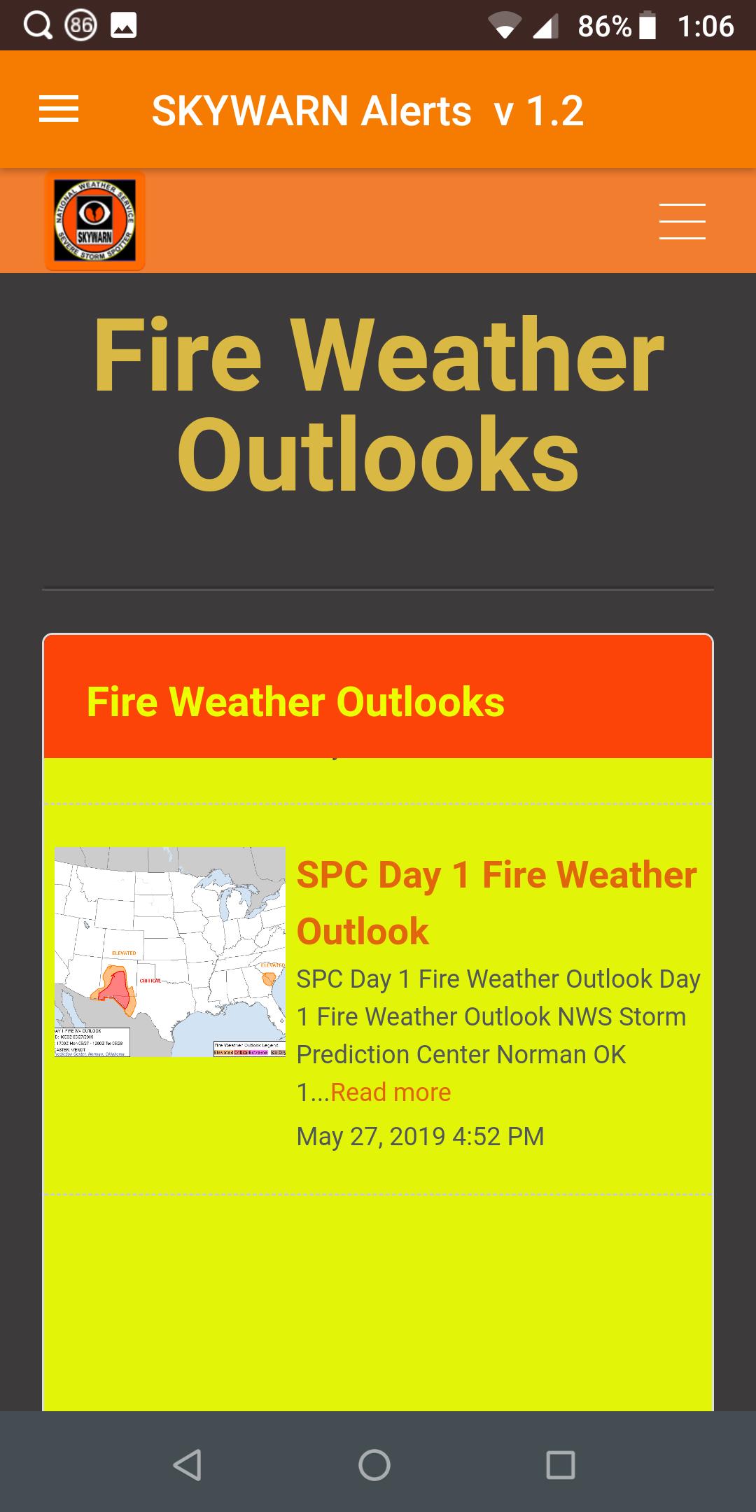 SKYWARN ALERTS version 1.4 w/