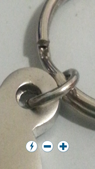 magnifying glass with light