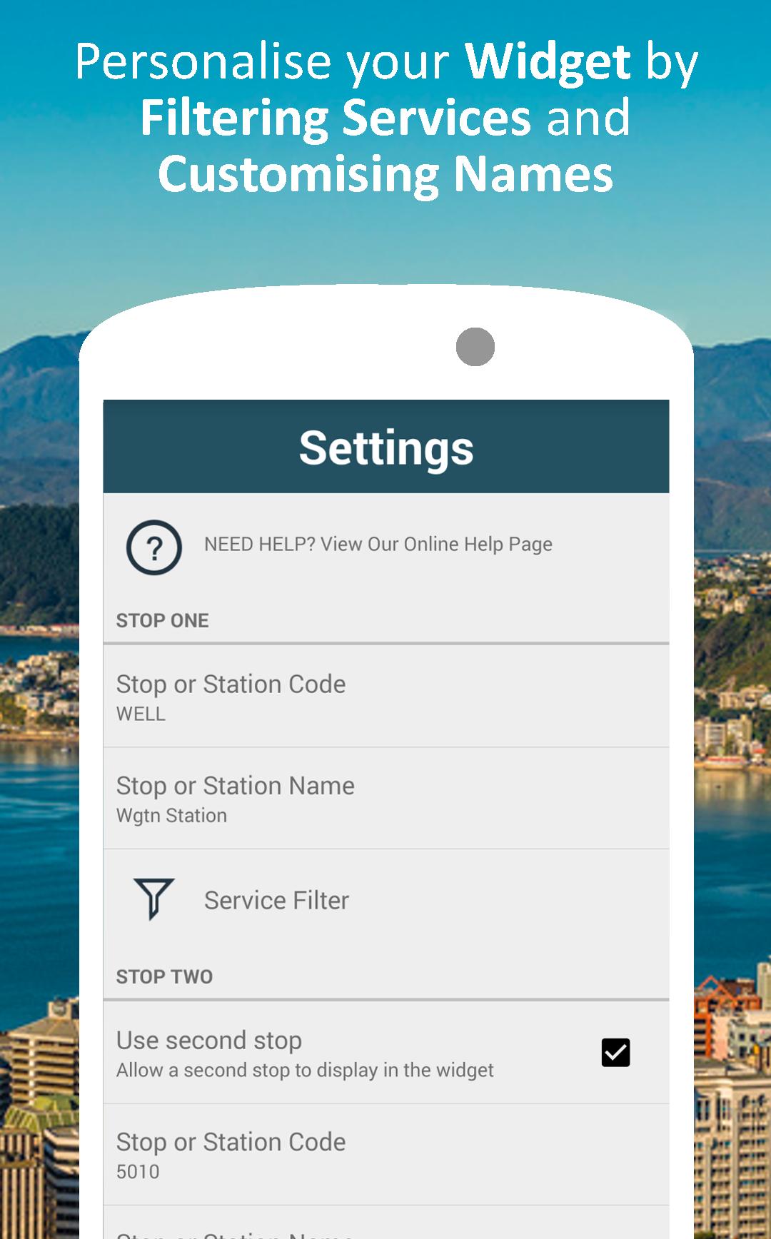 Metlink RealTime Widget