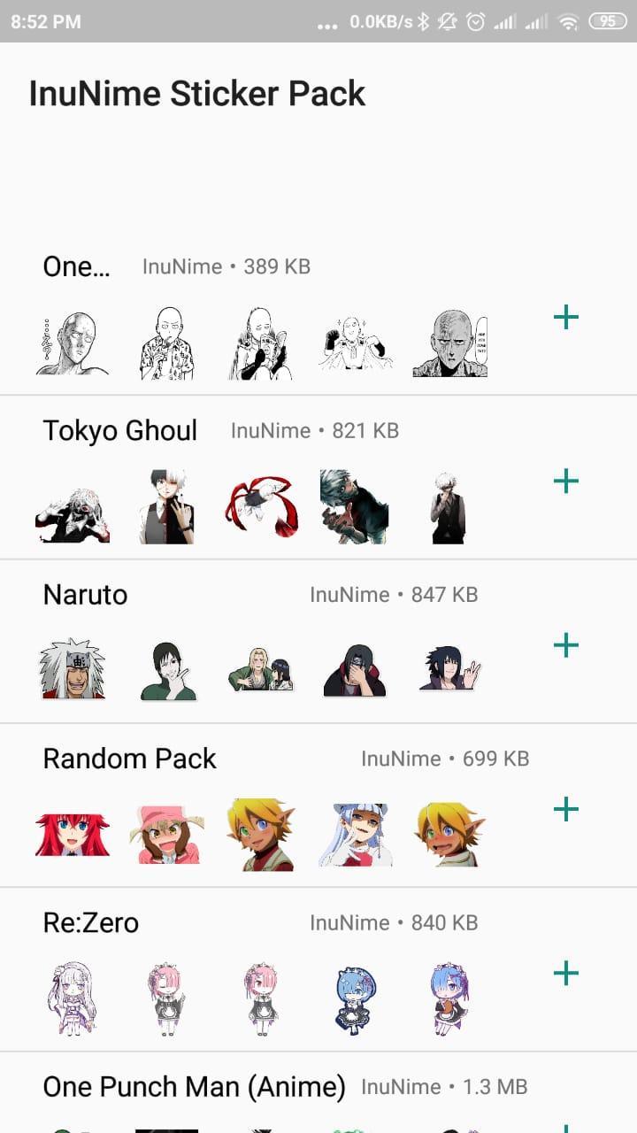 Anime Sticker InuNime - WAStickersApps