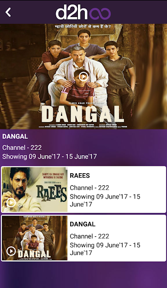 d2h infinity: Recharge & Packs