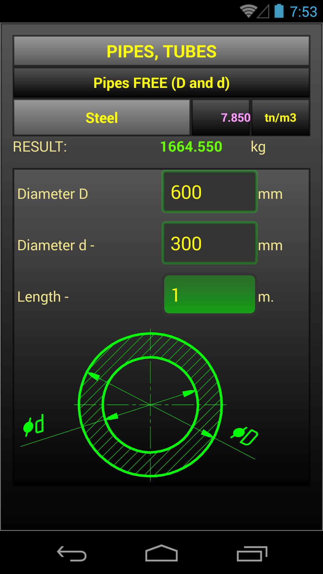 Metals fast calculator