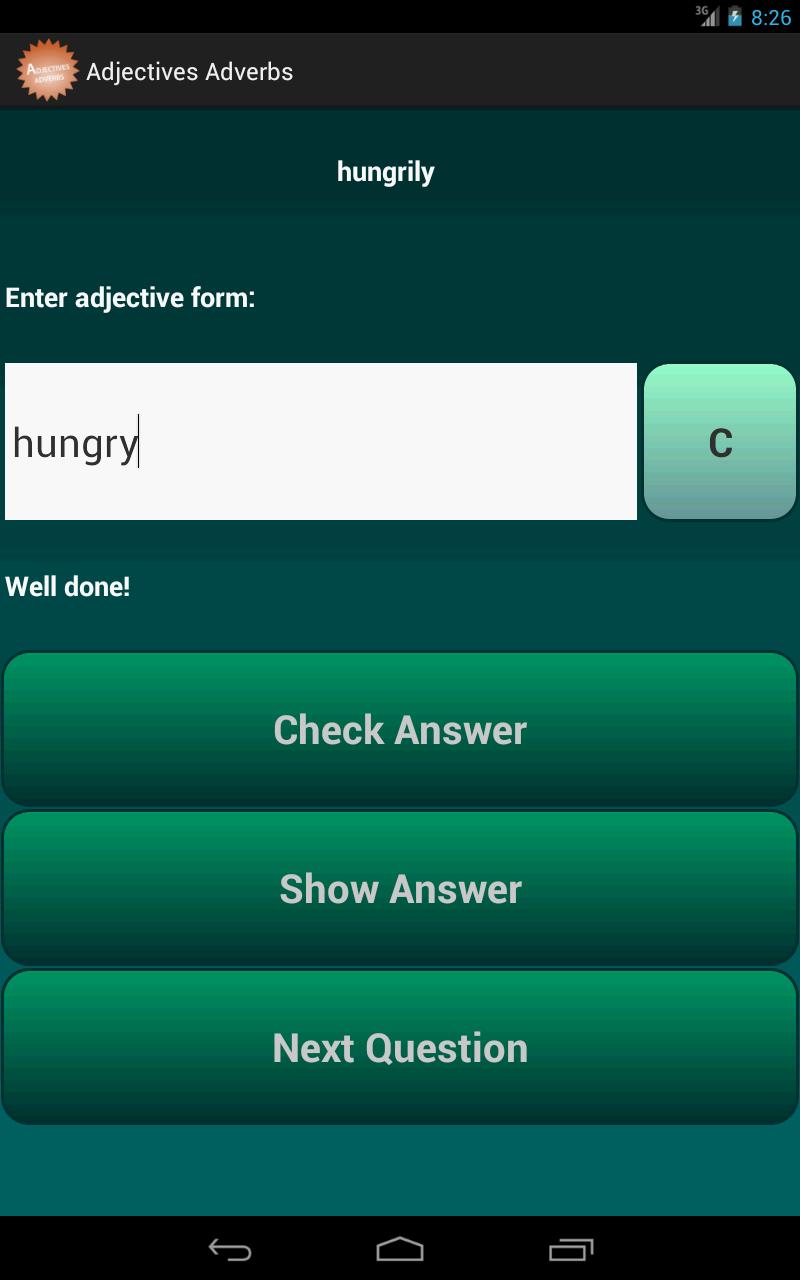 Adjectives and Adverbs