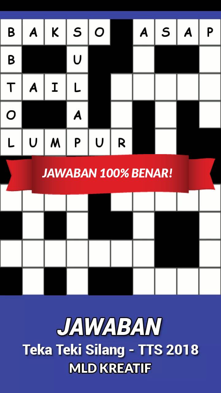 Jawaban TTS Pintar 2018 Offline